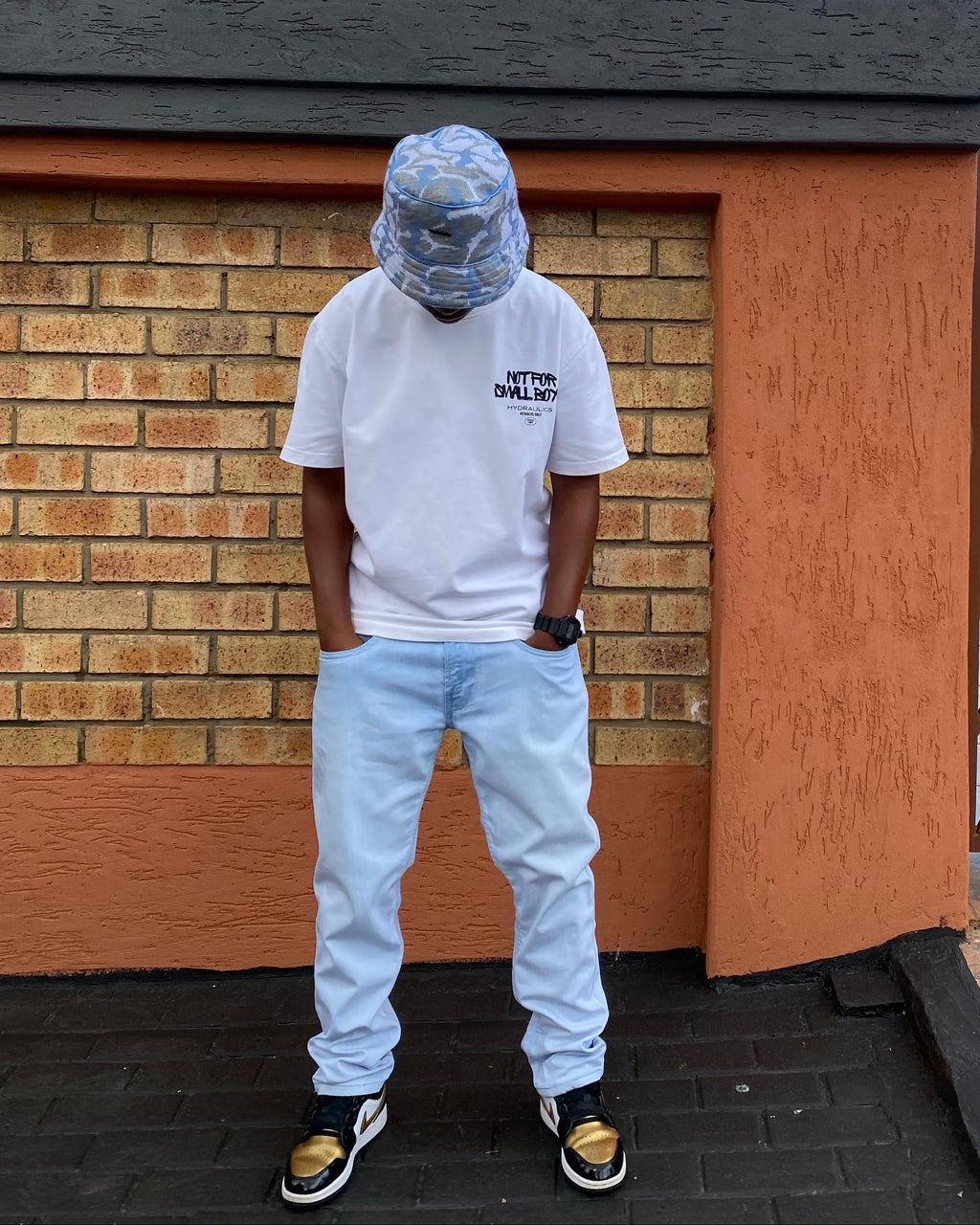 Blue 'Crown' Bucket Hat