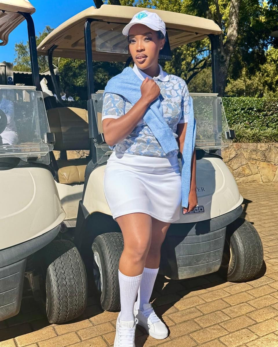 Blue Cropped Golfer