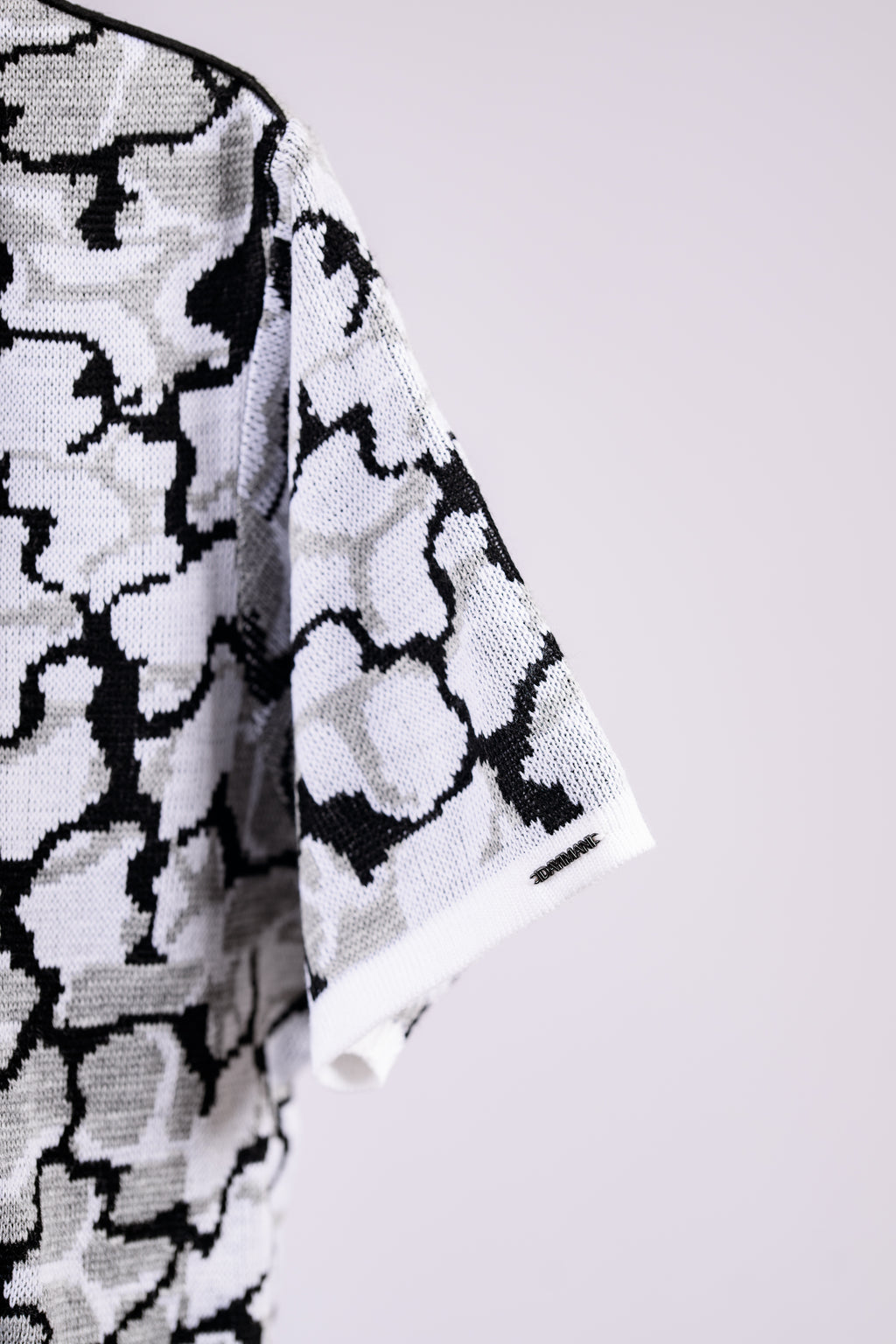 Black Short Sleeve Button-up Shirt