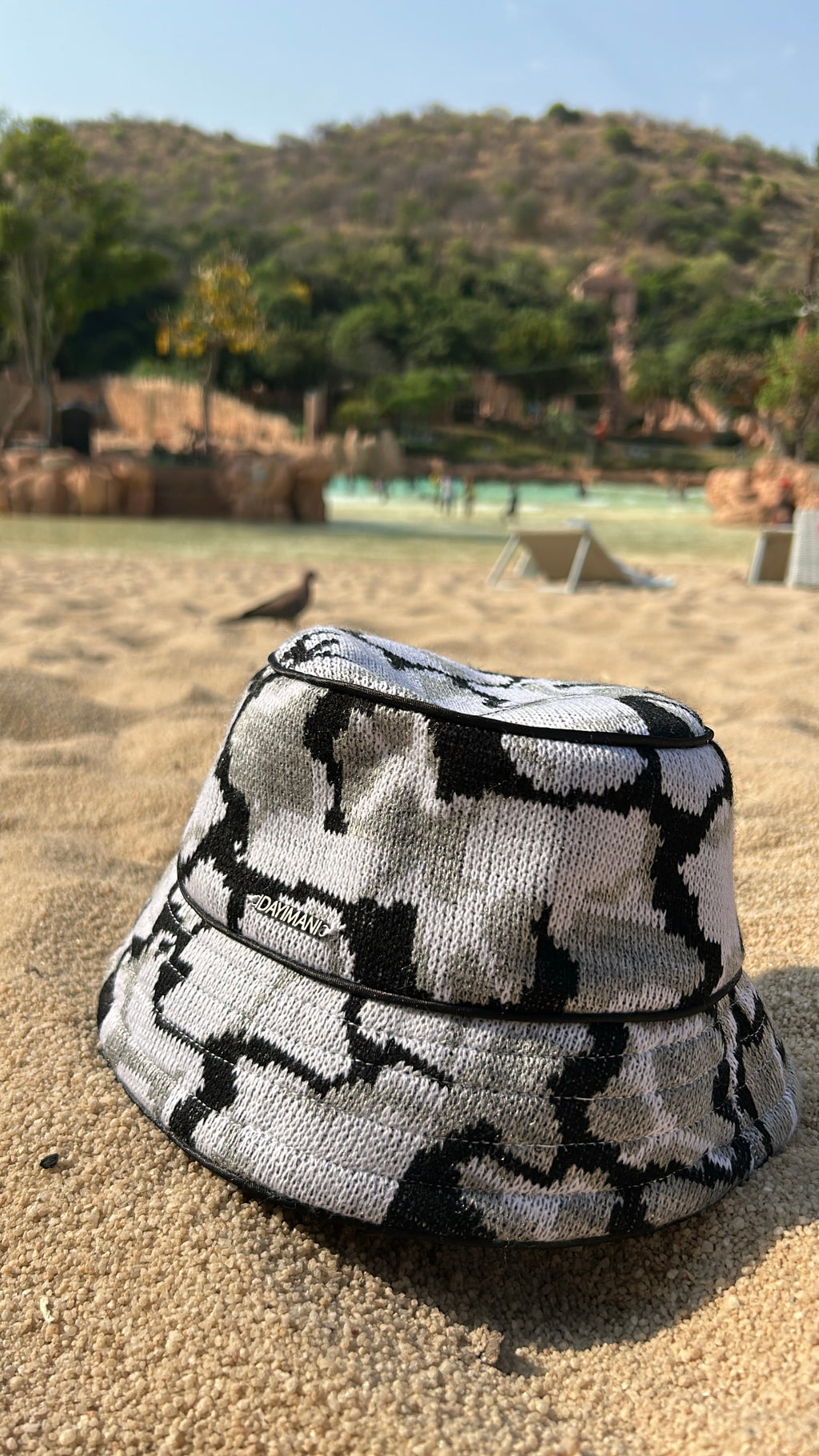 Black 'Crown' Bucket Hat
