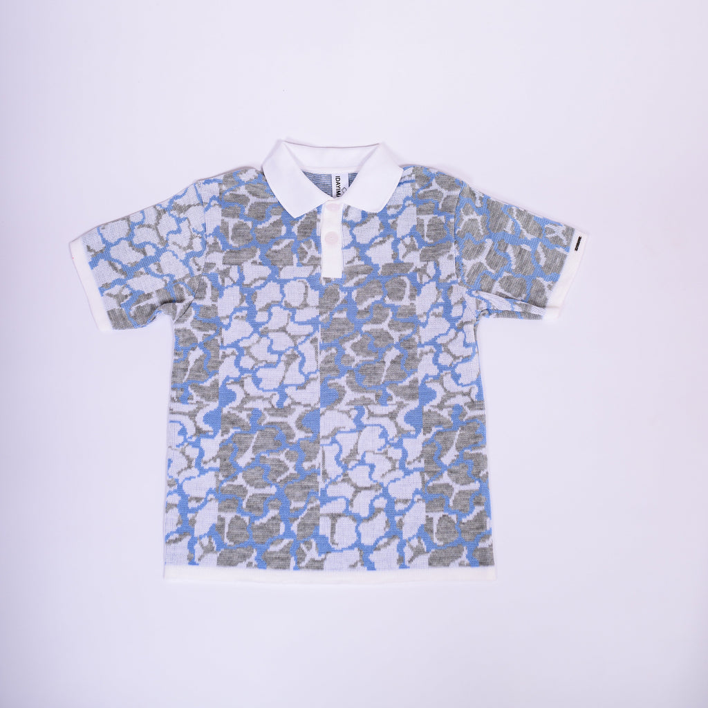 Blue Cropped Golfer