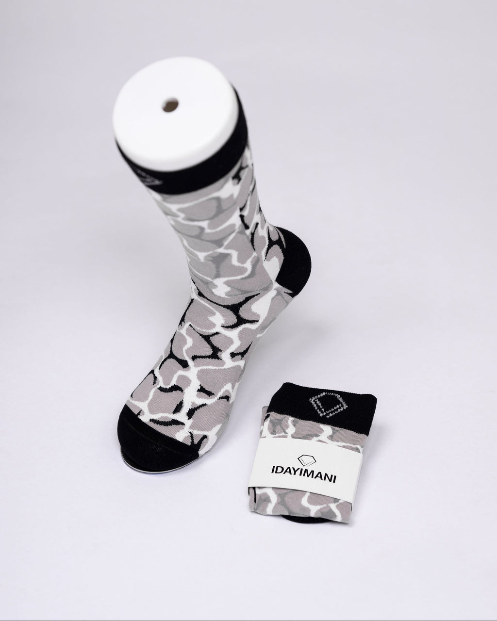 Black Patterned Socks