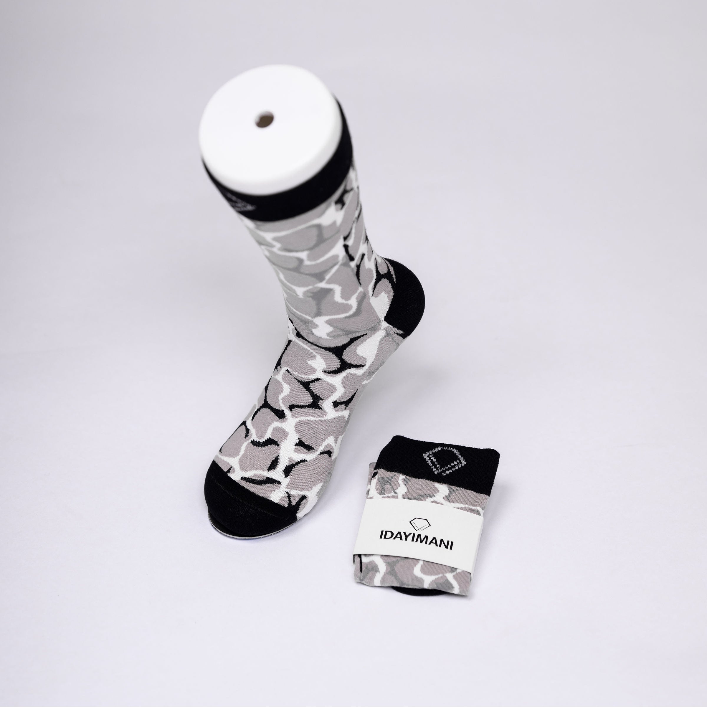 Black Patterned Socks